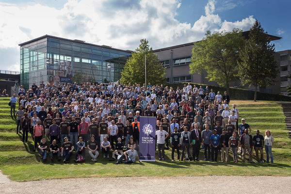 Gruppenfoto der State of the Map 2016
